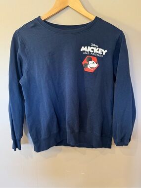 Disney Navy Blue Mickey and Friends Crewneck Sweatshirt